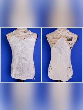 Monoreno Boho Festival Cotton Lace Romantic Feminine Top Size: Medium